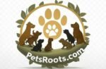 PetsRoots favicon - A stylish pet paw logo with roots